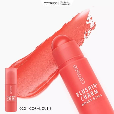 Thỏi má hồng 3in1 cho má - môi - tạo khối Catrice Blushin' Charm Multi Stick 5,5g