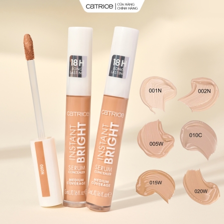 Che khuyết điểm serum bền màu Catrice Instant Bright Serum Concealer 5ml