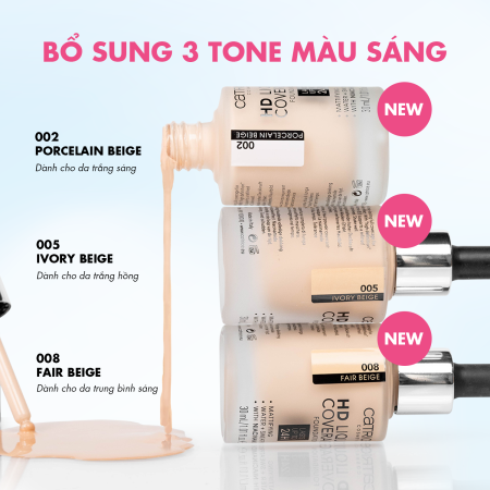 Kem nền kiềm dầu Catrice HD Liquid Coverage Foundation