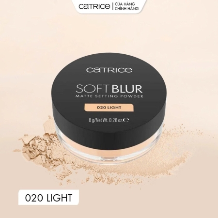 Phấn phủ mỏng nhẹ kiềm dầu Catrice Soft Blur Matte Setting Powder 8g