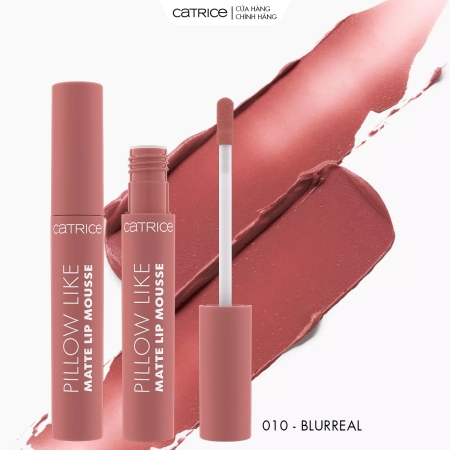 Son kem ẩm mịn lì làm mờ rãnh môi Catrice Pillow Like Matte Lip Mousse 2,8ml