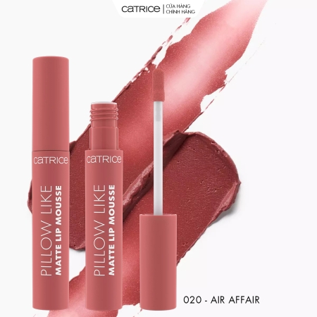 Son kem ẩm mịn lì làm mờ rãnh môi Catrice Pillow Like Matte Lip Mousse 2,8ml