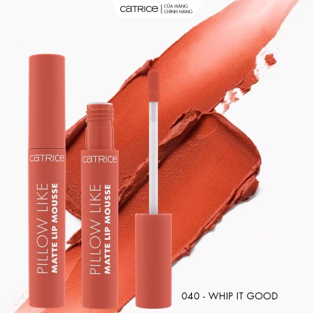Son kem ẩm mịn lì làm mờ rãnh môi Catrice Pillow Like Matte Lip Mousse 2,8ml