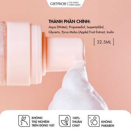 Kem lót dạng bọt cấp ẩm tức thì căng bóng Catrice Soft Glam Foam Primer 32,5ml