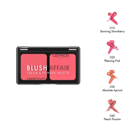 Bảng Má Hồng Kết Hợp Dạng Kem Và Phấn Catrice Blush Affair Cream & Powder Palette